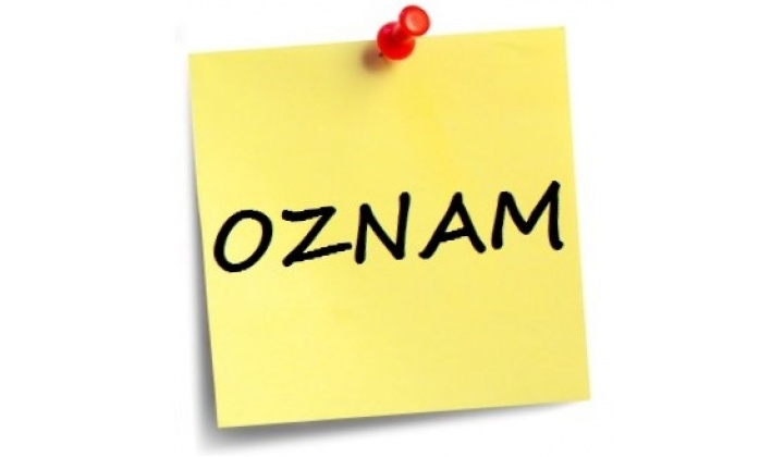 08.05.2021 Oznam
